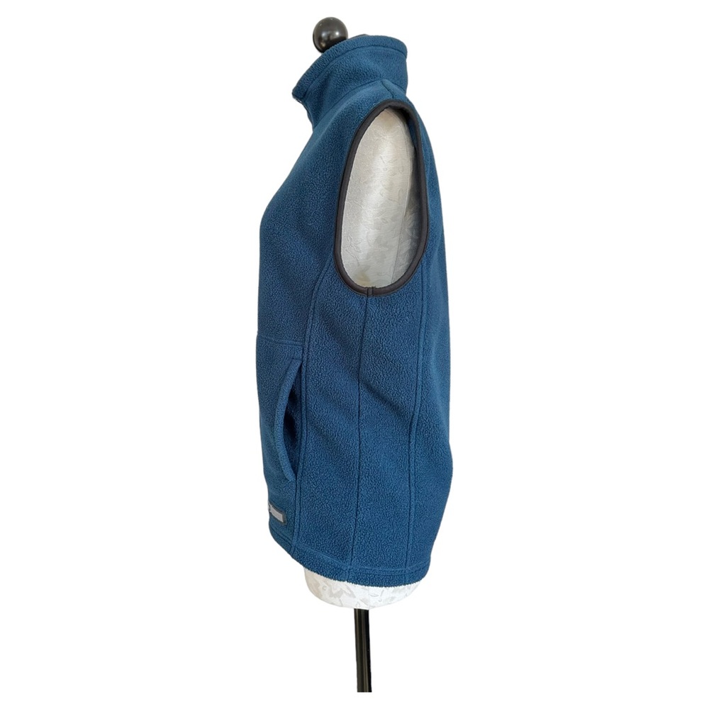 REI Men’s Fleece Vest Zipper Front Dark Blue Two Front Pockets Size Medium - Picture 4 of 13